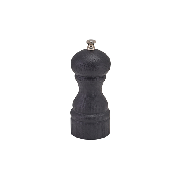 [BC-NSPWDG13BLK] GenWare Black Deep Grain Salt/ Pepper Grinder 13cm (Pack of 6)