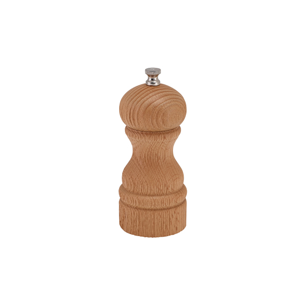 [BC-NSPWDG13L] GenWare Light Wood Deep Grain Salt/ Pepper Grinder 13cm (Pack of 6)