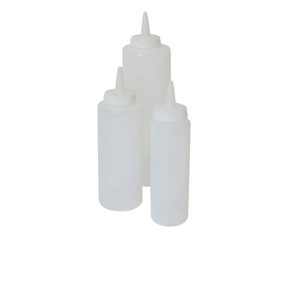 [BC-NSQB24C] Genware Squeeze Bottle Clear 24oz/ 71cl (Pack of 6)