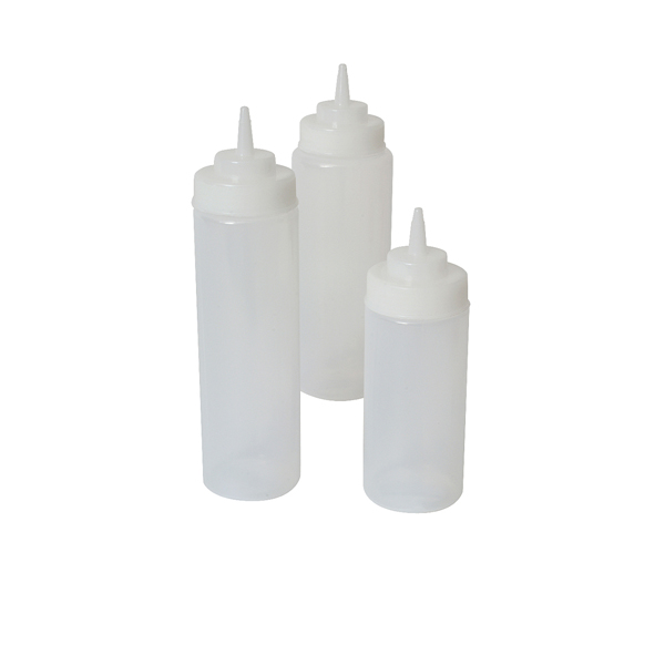 [BC-NSQBW16C] Squeeze Bottle Wide Neck Clear 16oz/ 47cl (Pack of 6)