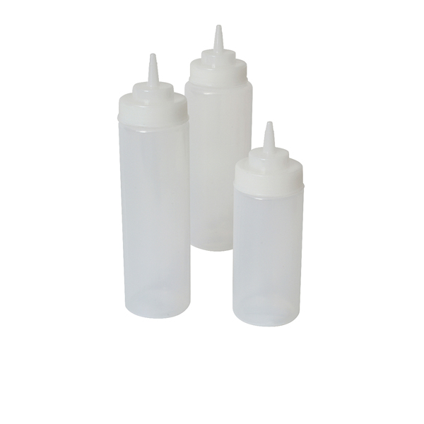 Squeeze Bottle Wide Neck Clear 24oz/ 71cl (Pack of 6)