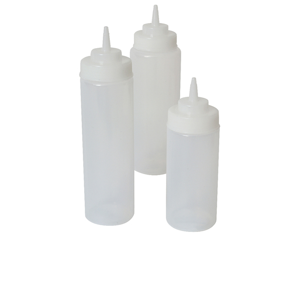 [BC-NSQBW32C] Squeeze Bottle Wide Neck Clear 32oz/ 94cl (Pack of 6)