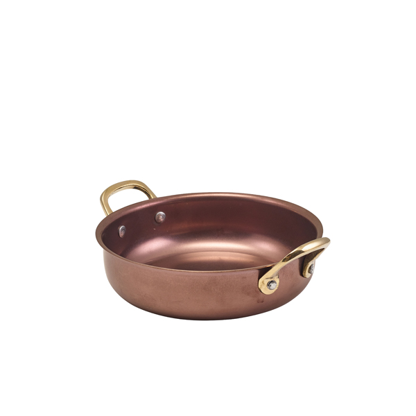 GenWare Copper Vintage Steel Round Dish 15.5 x 4cm (Pack of 6)