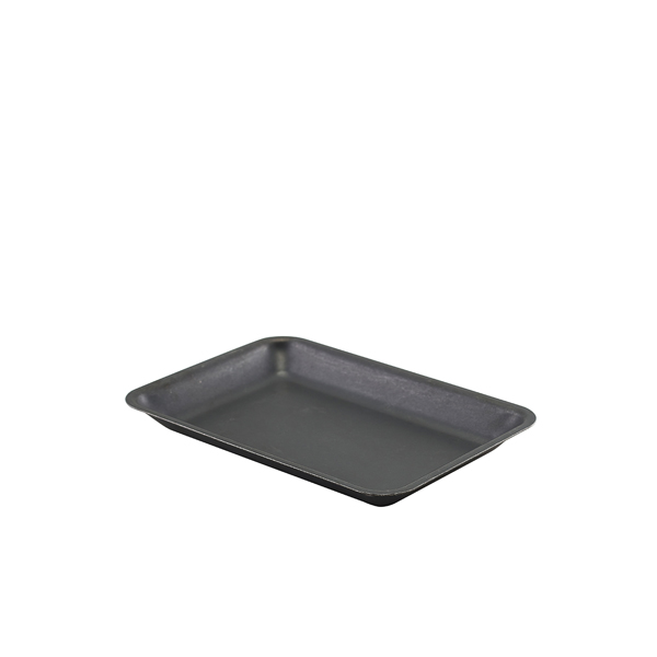 [BC-NSST2014BKV] GenWare Black Vintage Steel Tray 20 x 14cm (Pack of 24)