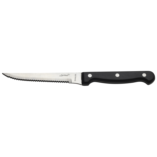 [BC-NSTK-BLK] Steak Knife Black Poly Handle (Dozen)