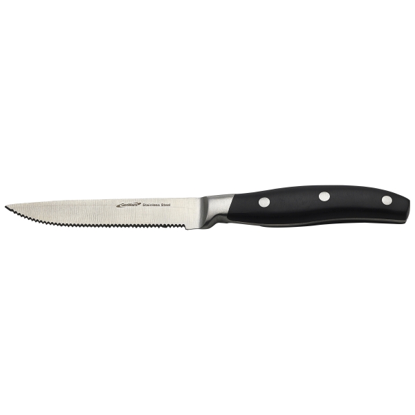 [BC-NSTK-PRM] Premium Black Handle Steak Knife (Dozen)