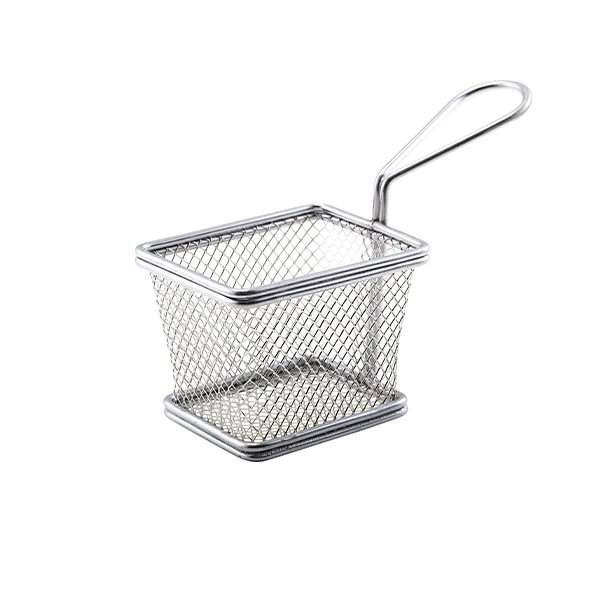 Serving Fry Basket Rectangular 12.5 X 10 X 8.5cm (Pack of 6)