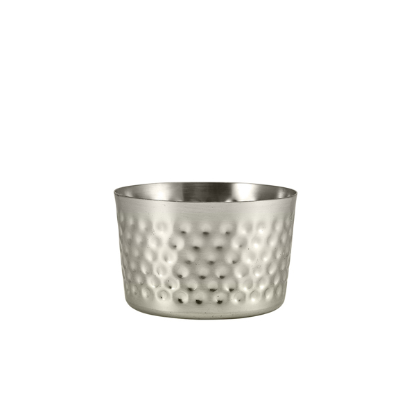 GenWare Stainless Steel Hammered Mini Serving Cup 8 x 5cm (Pack of 12)