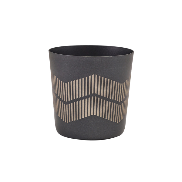 GenWare Metallic Black Lined Serving Cup 8.5 x 8.5cm (Pack of 12)