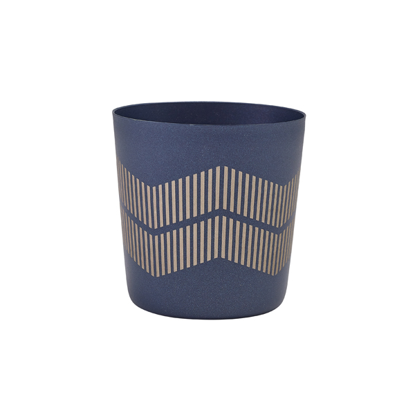 GenWare Metallic Blue Lined Serving Cup 8.5 x 8.5cm (Pack of 12)