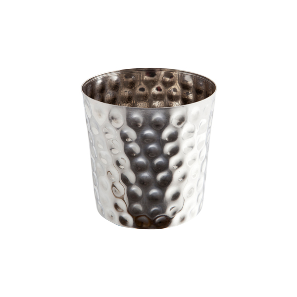 Hammered Stainless Steel Serving Cup 8.5 x 8.5cm (Pack of 12)