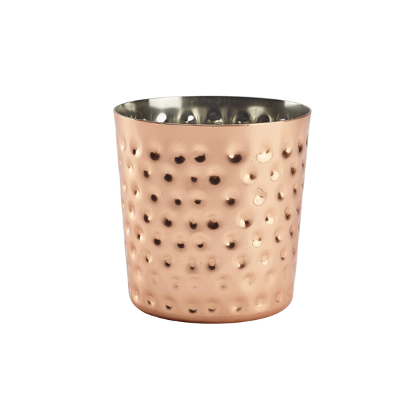Hammered Copper Plated Serving Cup 8.5 x 8.5cm (Pack of 12)