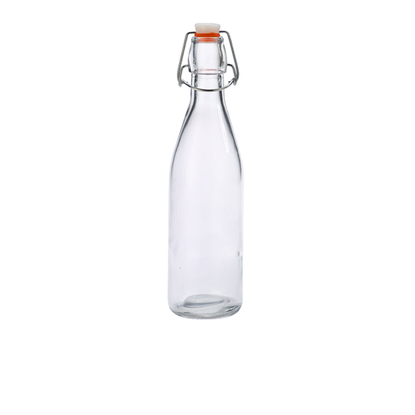 [BC-NSWB500] Genware Glass Swing Bottle 0.5L/ 17.5oz (Pack of 12)