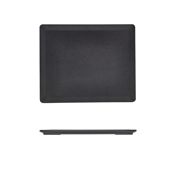 GenWare Melamine Black Tableau Platter GN 1/2