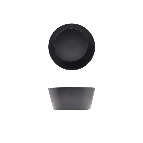 [BC-NTB221002] GenWare Melamine Black Tableau Conical Buffet Bowl 22 x 10cm