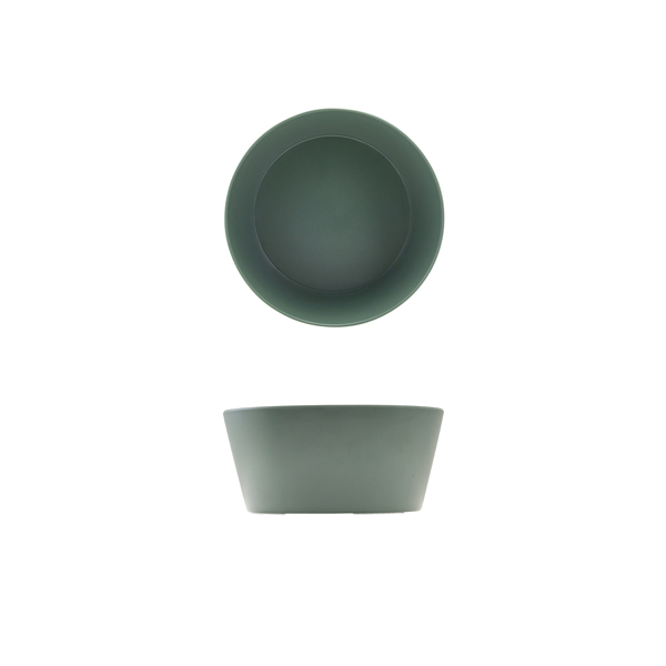 GenWare Melamine Green Tableau Conical Buffet Bowl 22 x 10cm