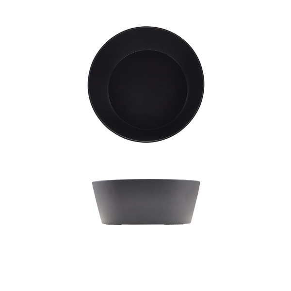 [BC-NTB261002] GenWare Melamine Black Tableau Conical Buffet Bowl 26.5 x 10cm