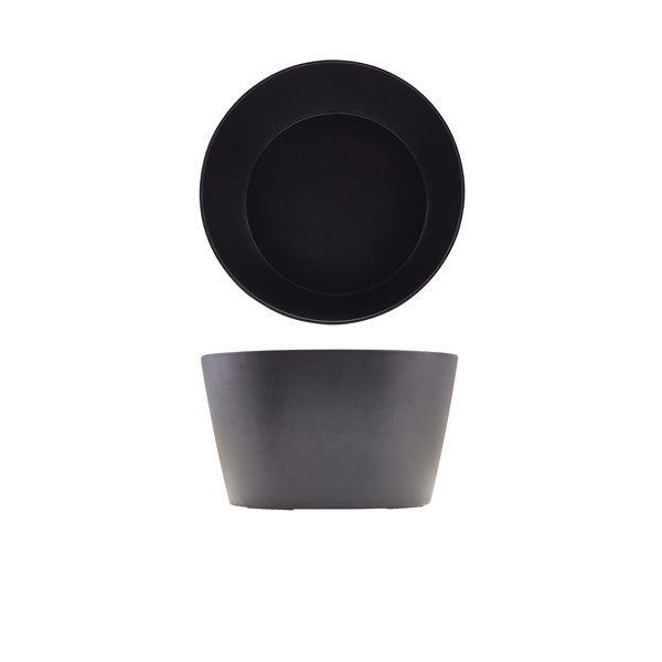 GenWare Melamine Black Tableau Conical Buffet Bowl 26.5 x 15cm
