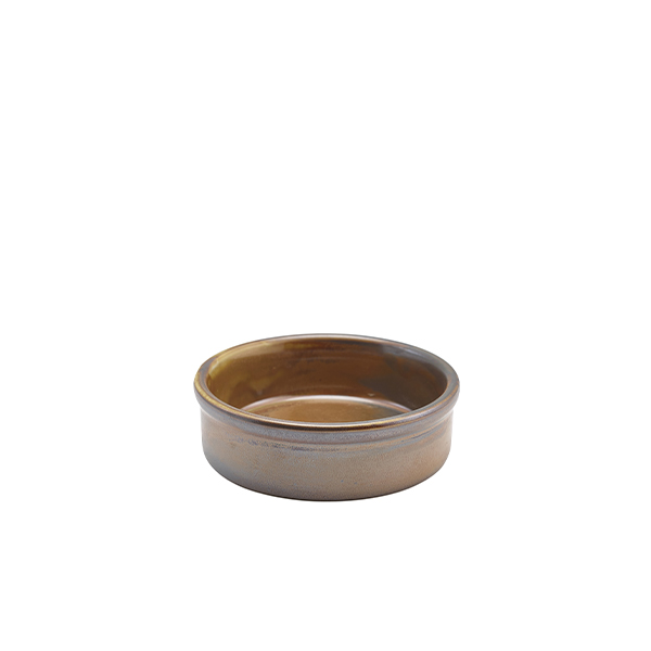 [BC-NTD-PRC10] Terra Porcelain Rustic Copper Tapas Dish 10cm (Pack of 12)
