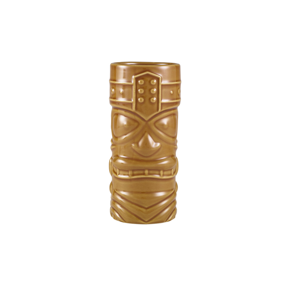 [BC-NTKM400BR] Genware Brown Tiki Mug 40cl/ 14oz (Pack of 4)