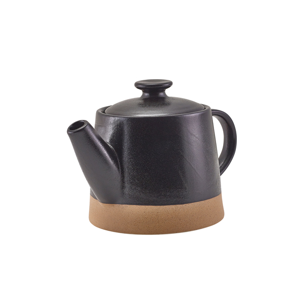GenWare Kava Black Stoneware Teapot 48cl/ 16.8oz (Pack of 6)