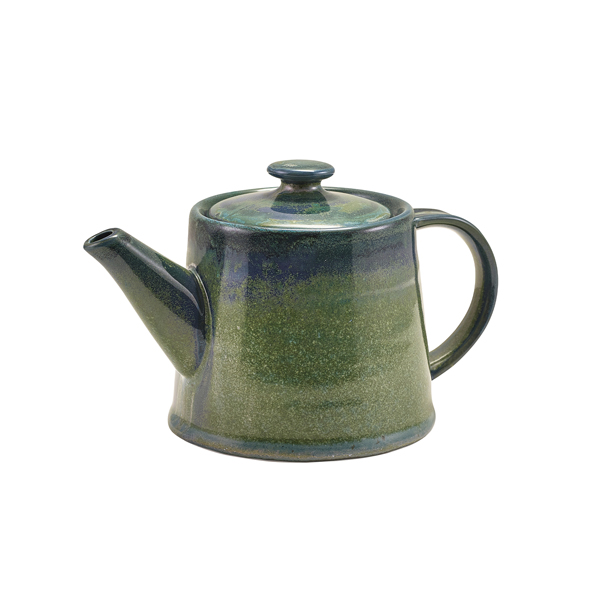 [BC-NTP-PAG50] Terra Porcelain Aqua Green Teapot 50cl/17.6oz (Pack of 6)