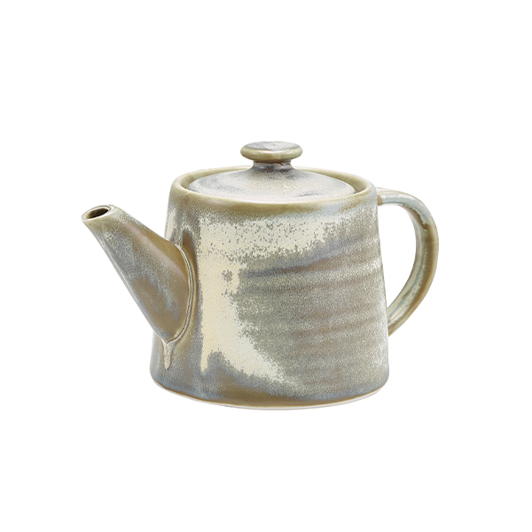 Terra Porcelain Matt Grey Teapot 50cl/ 17.6oz (Pack of 6)