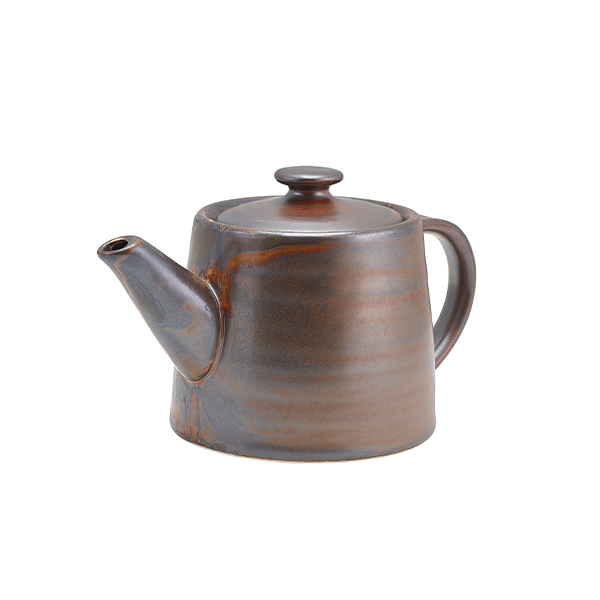 [BC-NTP-PRC50] Terra Porcelain Rustic Copper Teapot 50cl/ 17.6oz (Pack of 6)