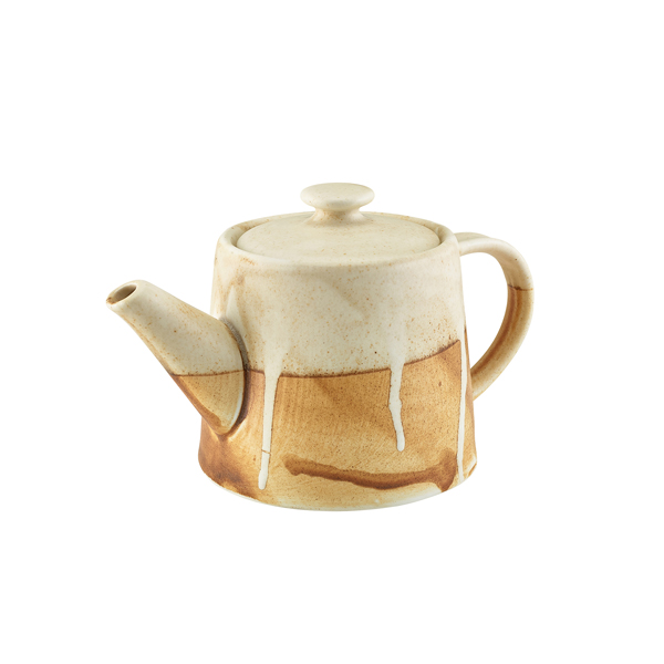 Roko Porcelain Sand Teapot 50cl/ 17.6oz (Pack of 6)