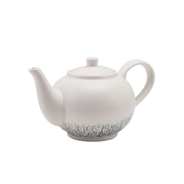 Sereno Porcelain Strato Teapot 45cl/15.75oz (Pack of 6)