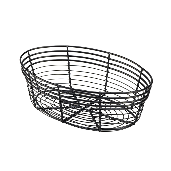 Wire Basket  Oval 25.5 x 16 x 8cm (Pack of 6)