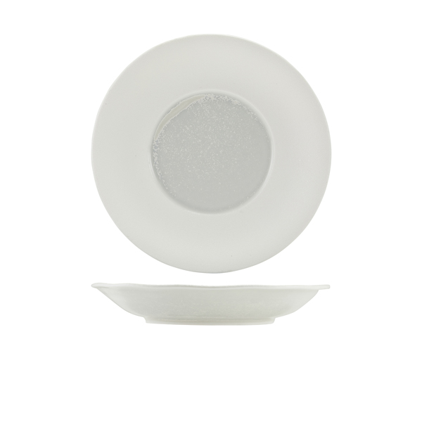 Incise Porcelain Lustre Deep Winged Plate 26cm (Pack of 6)
