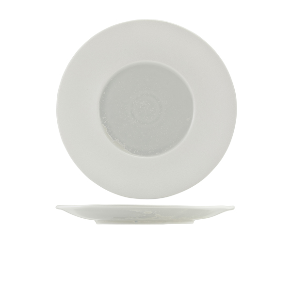 [BC-NWP-PLS28] Incise Porcelain Lustre Winged Plate 28.5cm (Pack of 6)