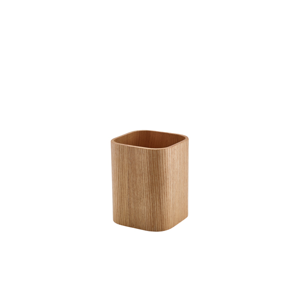 [BC-NWVCH-9L] GenWare Light Wood Veneer Cutlery Holder