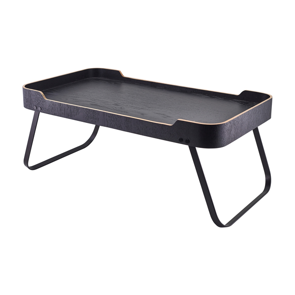 [BC-NWVT-RS5930BK] GenWare Black Wood Veneer Room Service Tray 59 x 30 x 23cm