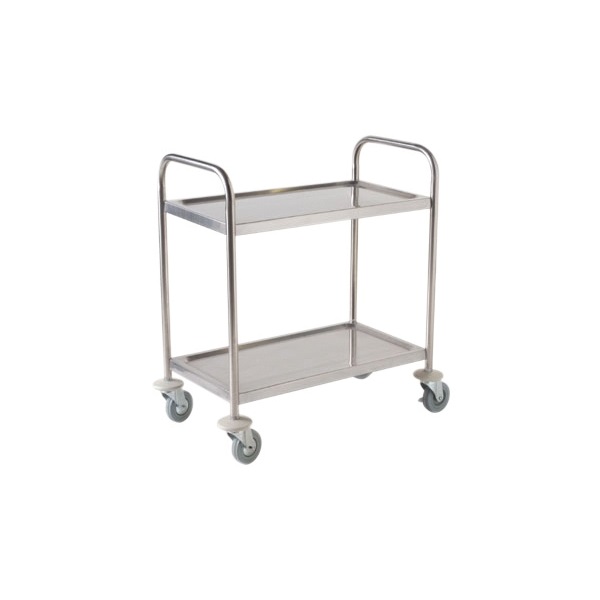 [BC-NTROLWELD2S] Fully Welded S/St. Trolley - 2 Shelves
