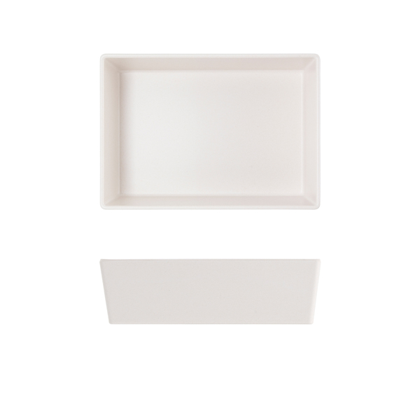 [BC-NTY202745] White Tokyo Melamine Salad Box 20.5 x 14.5 x 6cm (Pack of 6)