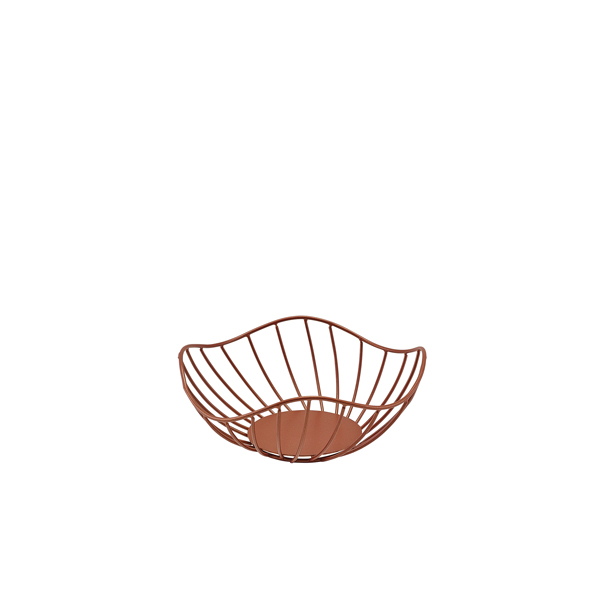 [BC-NWBSL208C] GenWare Lotus Leaf Copper Wire Basket 20 x 8cm