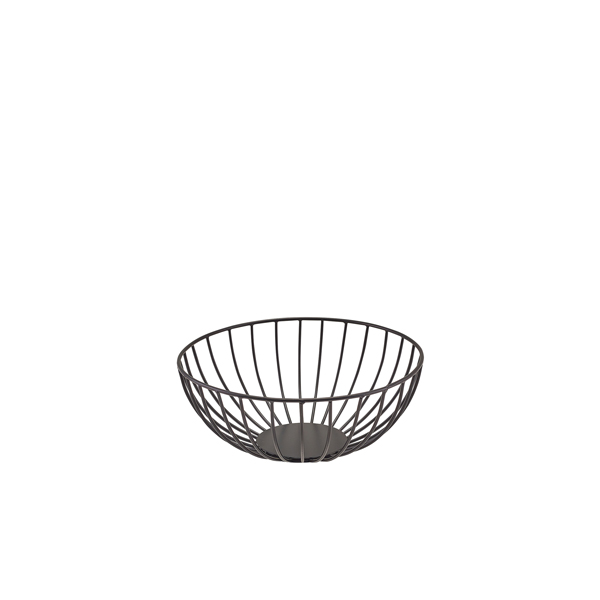 [BC-NWBSR208BK] GenWare Round Black Wire Basket 20 x 8cm