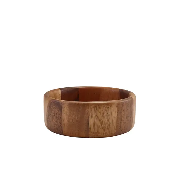 [BC-NWBWLS16] GenWare Acacia Wood Straight Sided Bowl 16cm