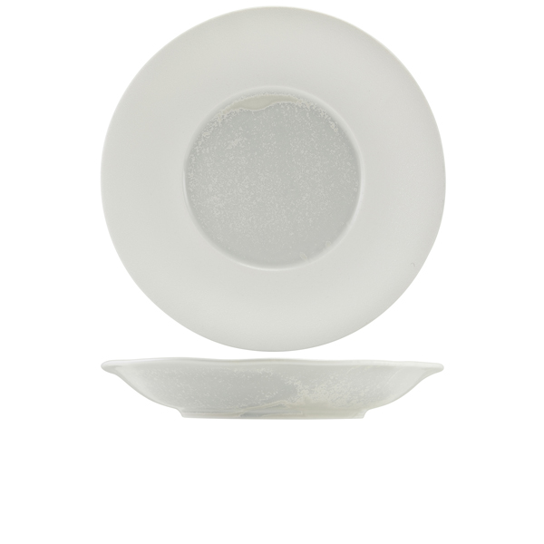 Incise Porcelain Lustre Deep Winged Plate 30cm (Pack of 6)