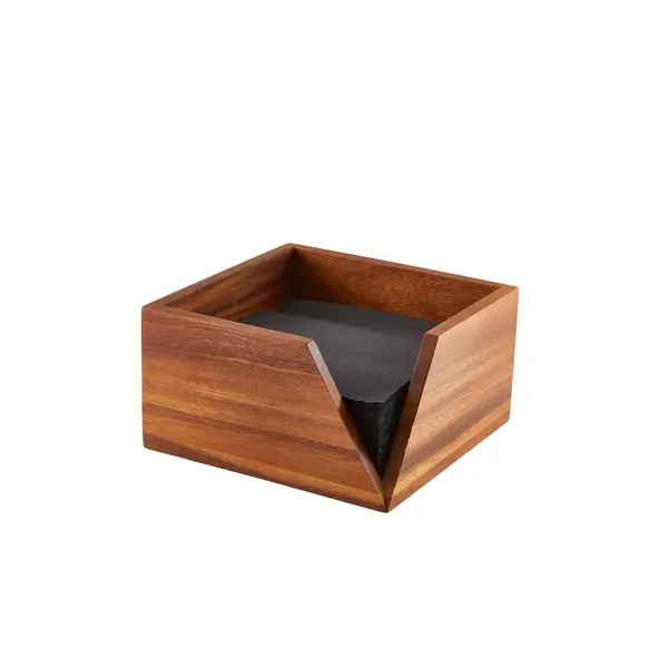 [BC-NWDSH18] GenWare Acacia Wood Serviette Holder 18.6 x 10cm