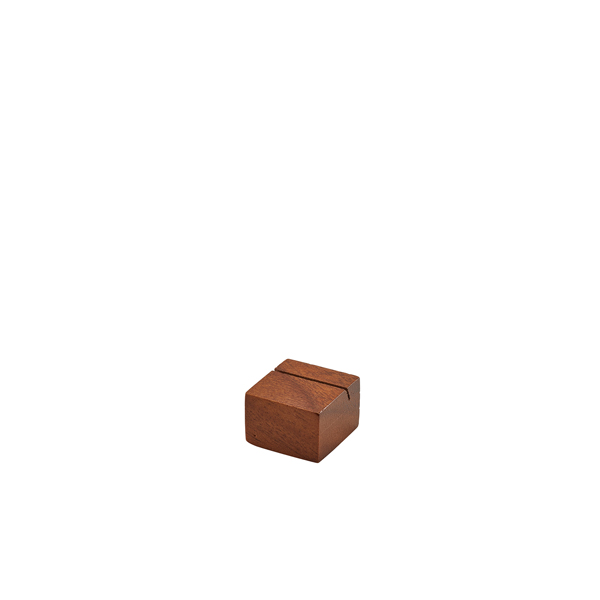 Acacia Wood Sign Holder 3 x 3 x 2cm (Pack of 12)