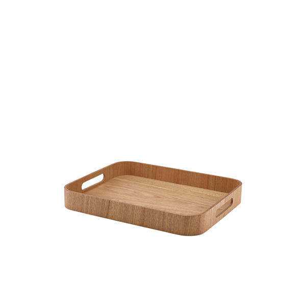 [BC-NWVT-B3528L] GenWare Light Wood Veneer Butlers Tray 35.5 x 28cm