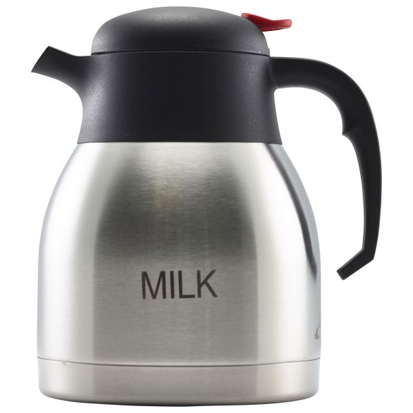 [BC-NV1299MILK] Milk Inscribed St/St Vacuum Push Button Jug