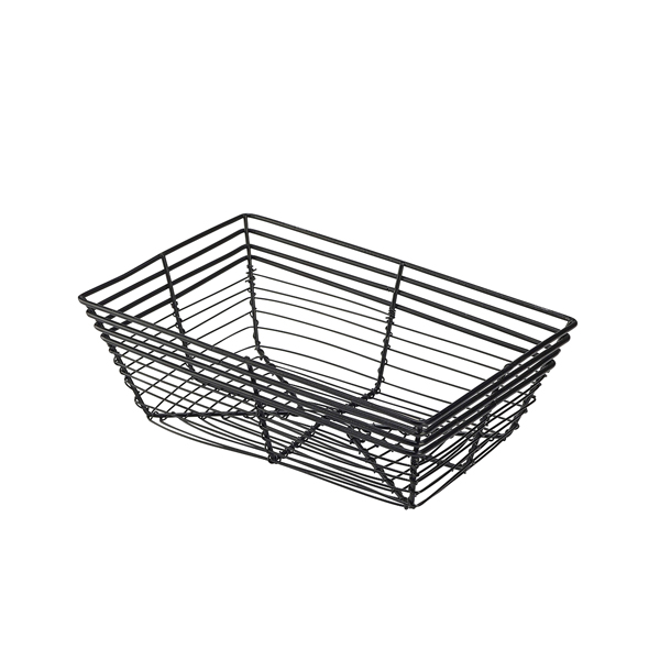 [BC-NWB2315BK] Wire Basket  Rectangular 23 x 15 x 7.5cm (Pack of 6)