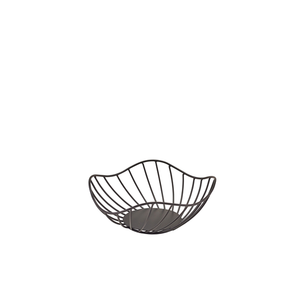 [BC-NWBSL208BK] GenWare Lotus Leaf Black Wire Basket 20 x 8cm