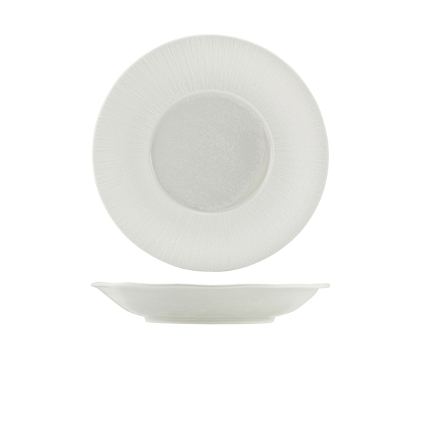 Incise Porcelain Lucine Deep Winged Plate 26cm (Pack of 6)