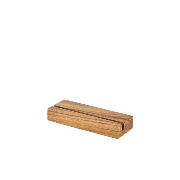 Acacia Wood Menu Stand 20 x 3.2 x 7.5cm
