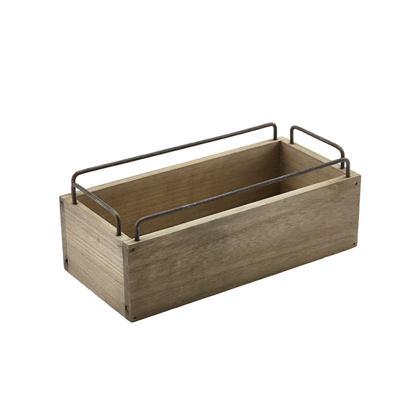 [BC-NTRW216] Industrial Wooden Crate 25 x 12 x 9.5cm